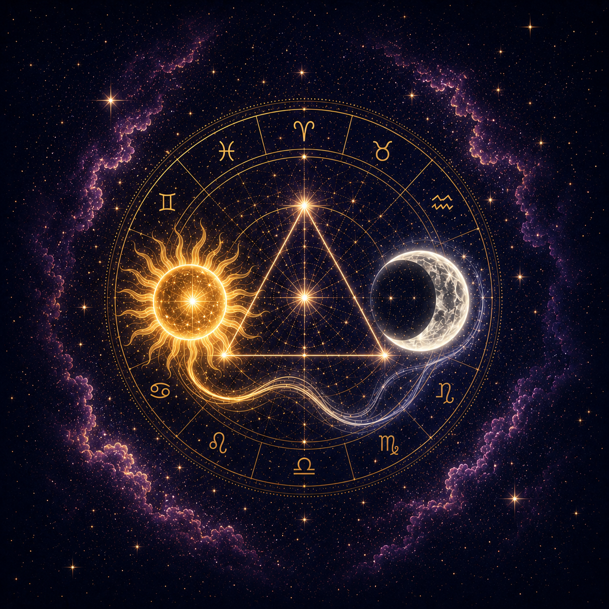Sun Trine Moon Synastry: Is It Really That Easy?